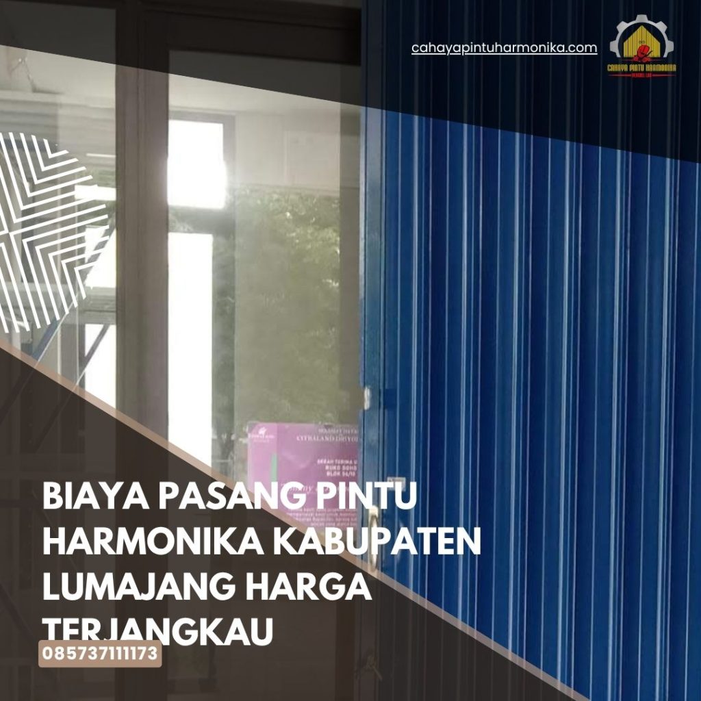 Biaya Pasang Pintu Harmonika Kabupaten Lumajang Harga Terjangkau