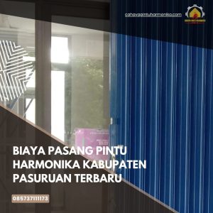 Biaya Pasang Pintu Harmonika Kabupaten Pasuruan Terbaru