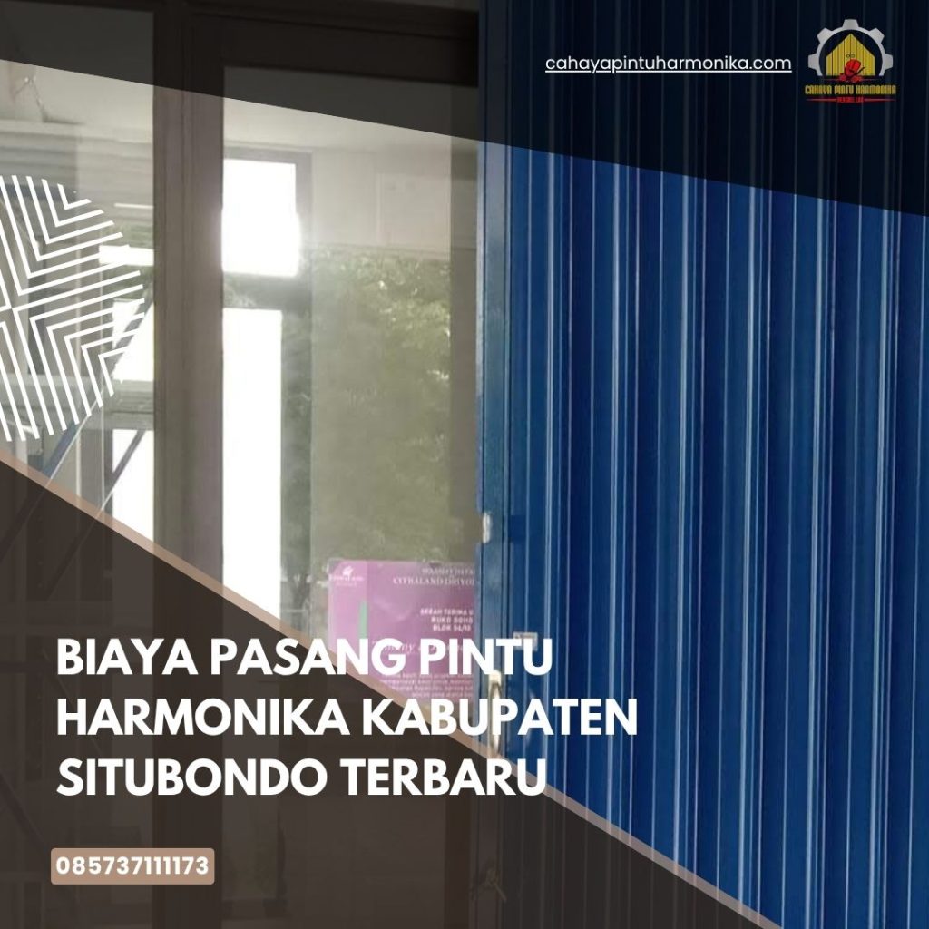 Biaya Pasang Pintu Harmonika Kabupaten Situbondo Terbaru