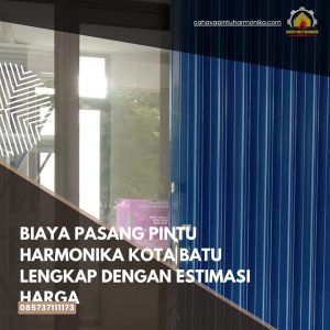 Biaya Pasang Pintu Harmonika Kota Batu Lengkap dengan Estimasi Harga
