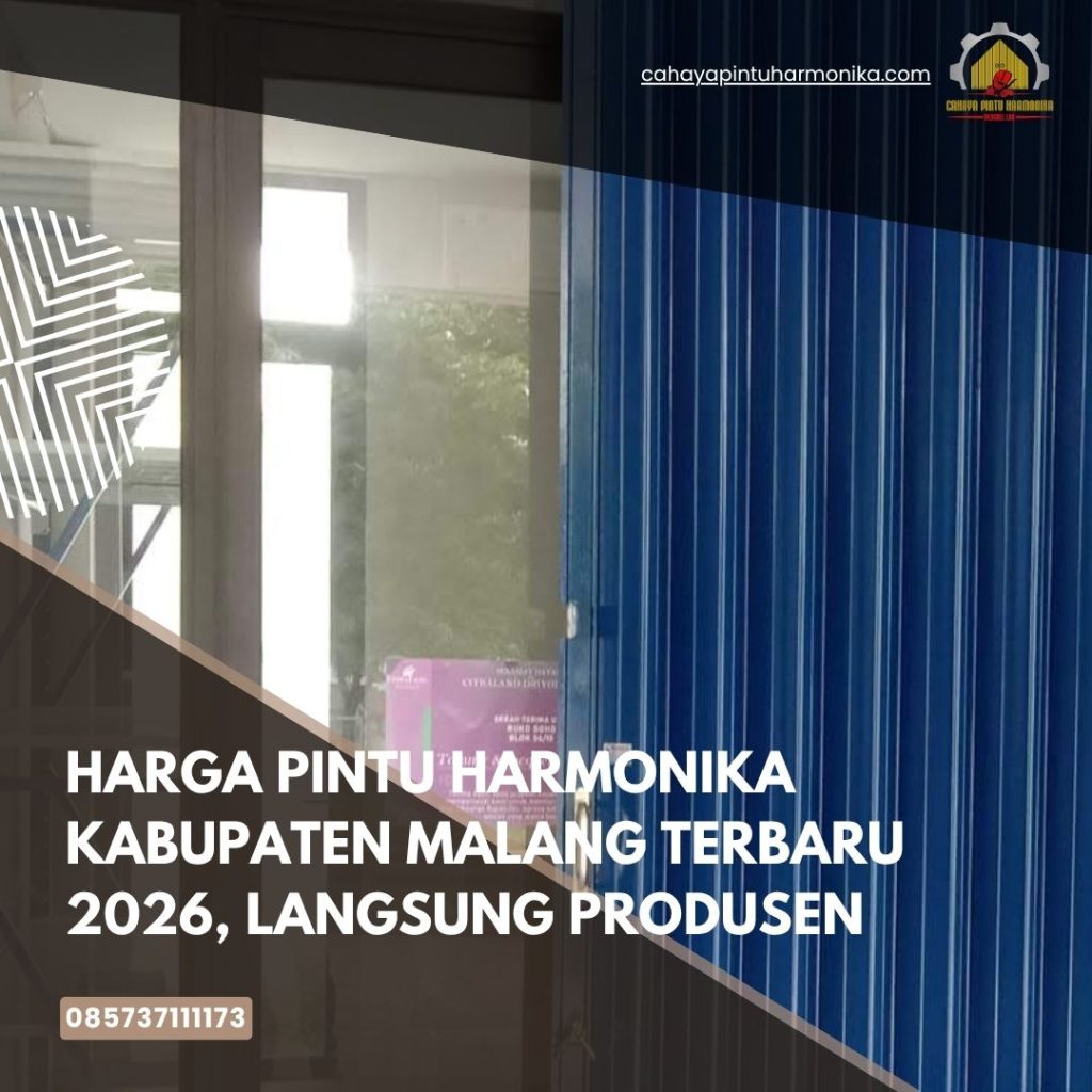 Harga Pintu Harmonika Kabupaten Malang Terbaru 2026, Langsung Produsen