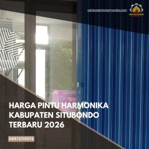 Harga Pintu Harmonika Kabupaten Situbondo Terbaru 2026